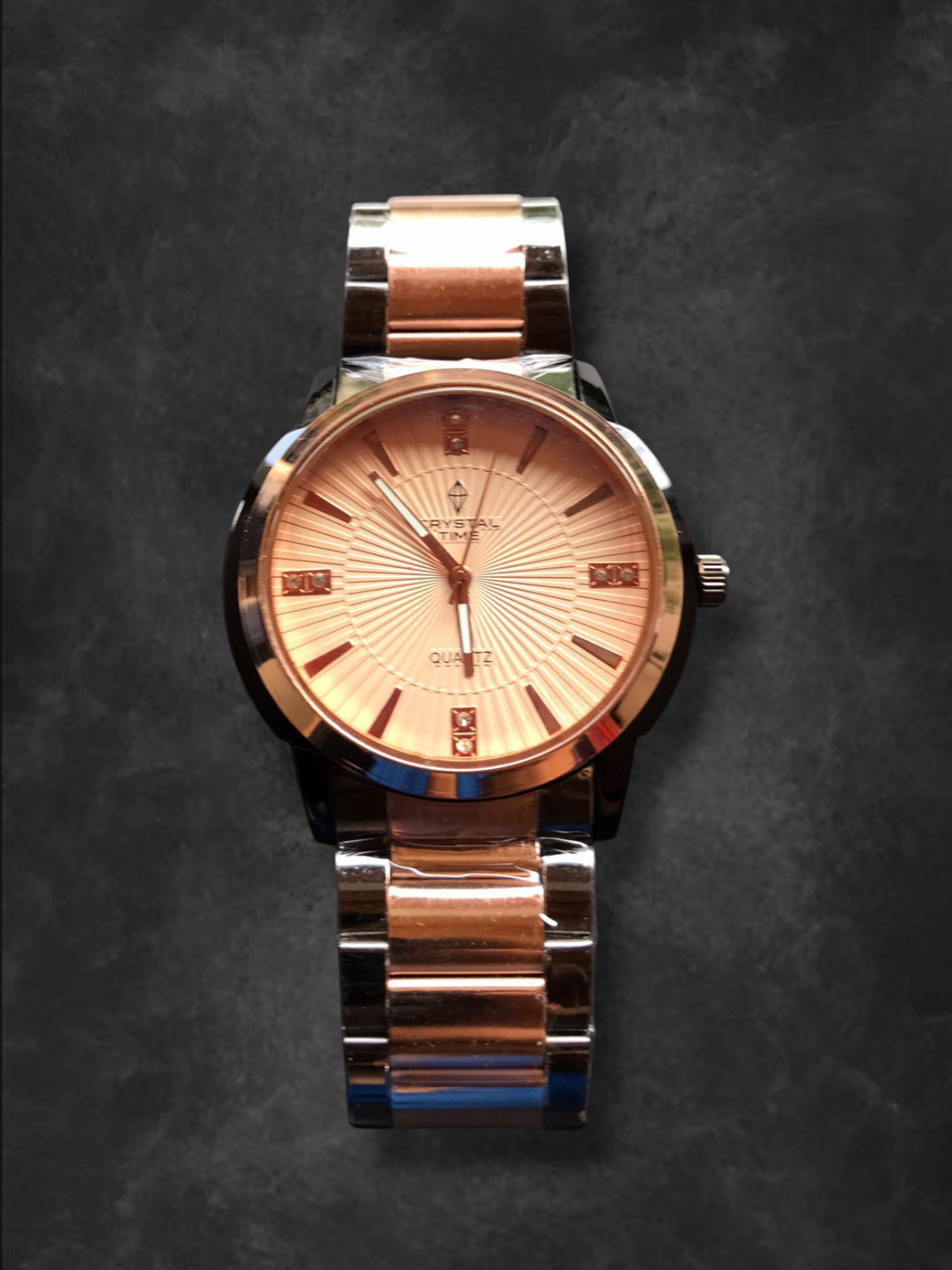Crystal Time Quartz Wrist Watch