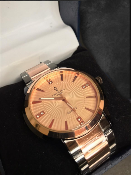 Crystal Time Quartz Wrist Watch
