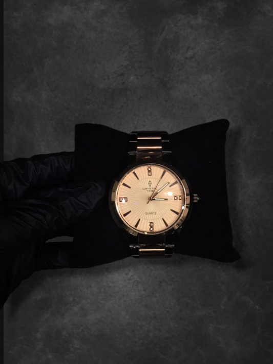 Crystal Time Quartz Wrist Watch